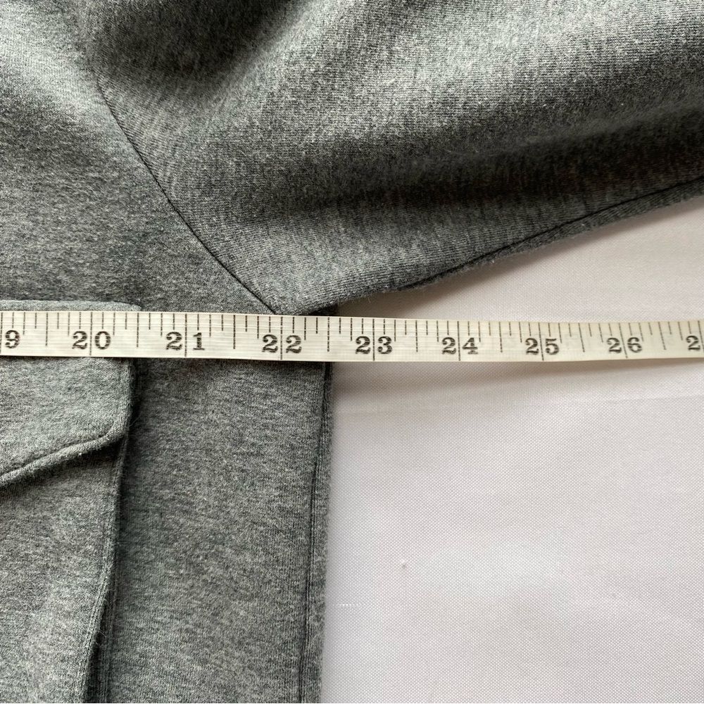 Varley Heathered Cloud Earl Boxy Moto Comfy Sweatshirt Bomber Jacket Size Medium - Picture 15 of 16